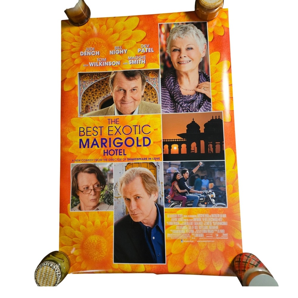 The Best Exotic Marigold Hotel 2011 Original Movie Poster 27x40 Judi Dench D/S